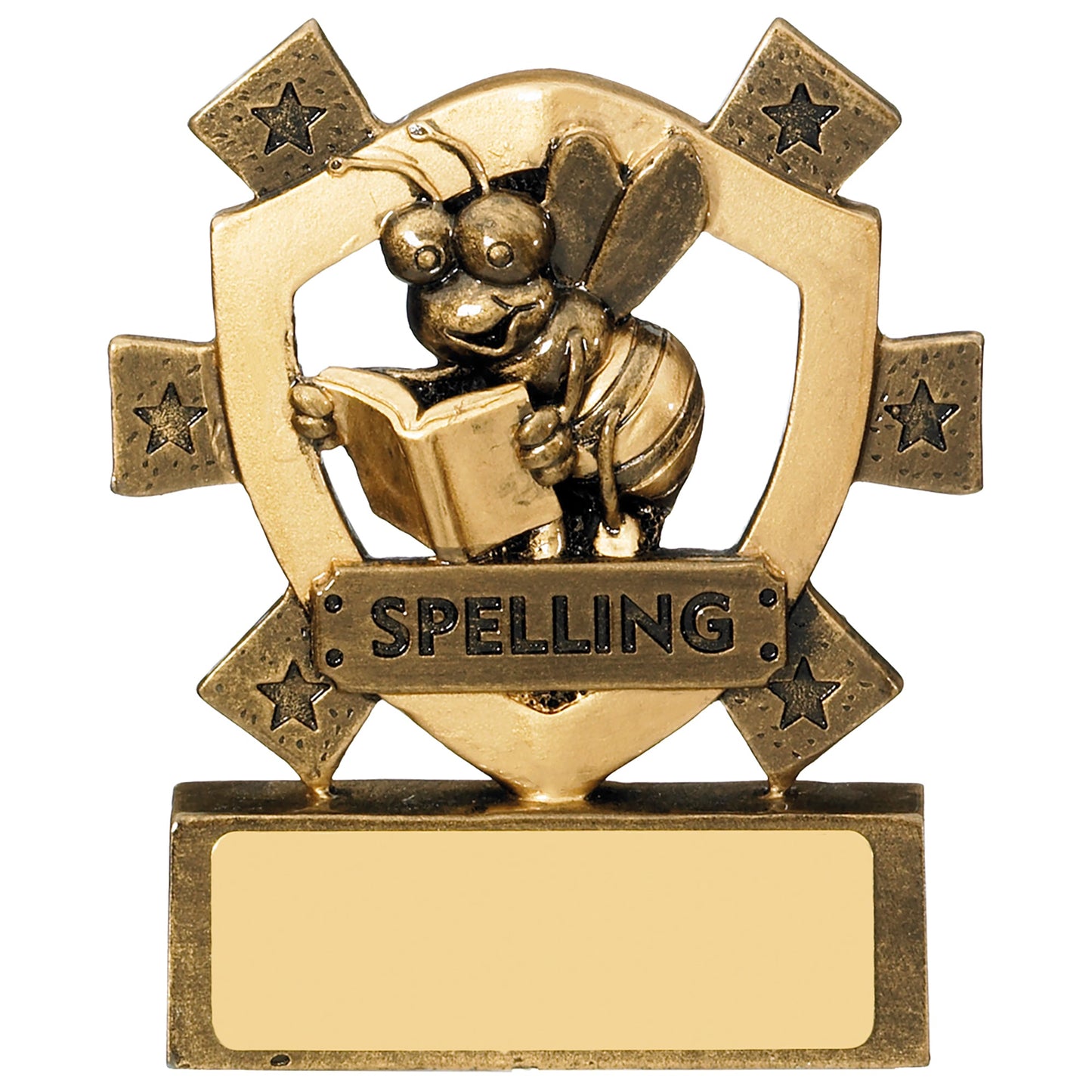 3 1/8" SPELLING MINI SHIELD 8cm