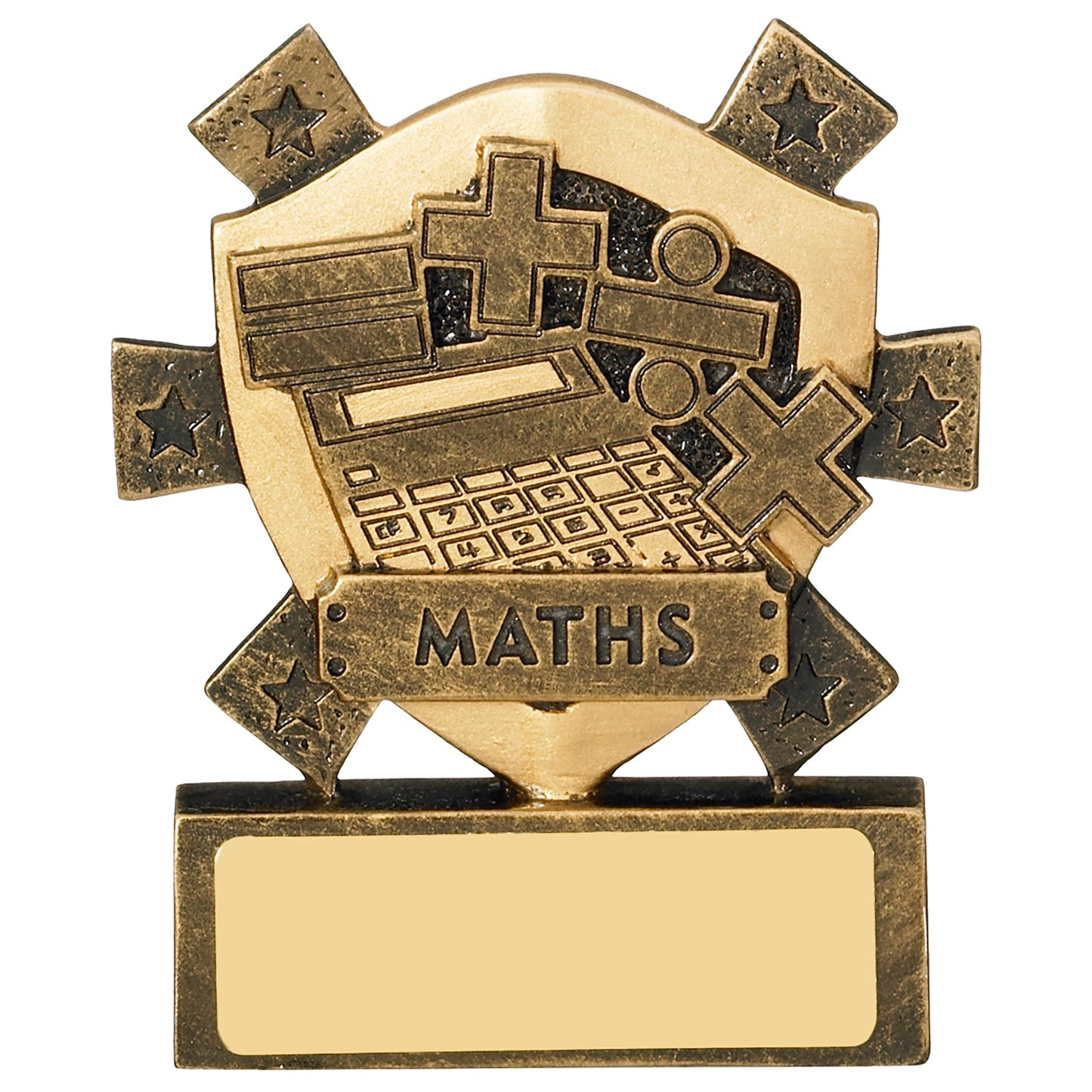 3 1/8" MATHS MINI SHIELD 8cm