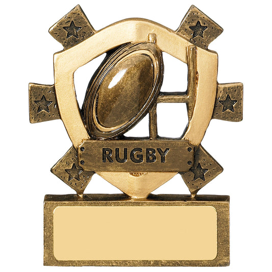 3 1/8" RUGBY MINI SHIELD 8cm