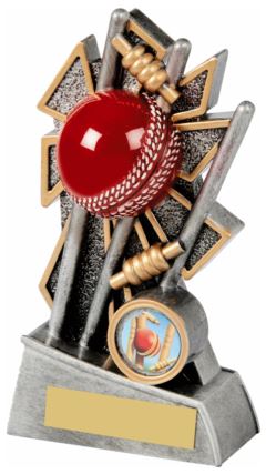 CRICKET STAND, ANT SILVER/GOLD WITH RED BALL WHITE LINES Ant Silver 17.5cm