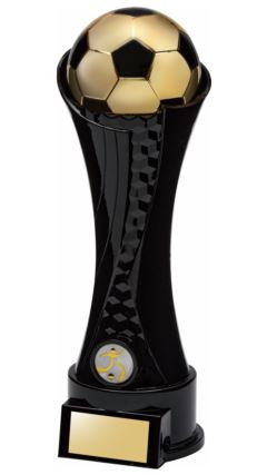 Golden Ball, Black "Cloak" Football Tower Black 27cm