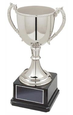 Classic Nickel Plated Cup Silver 28cm