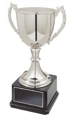 Classic Nickel Plated Cup Silver 33cm