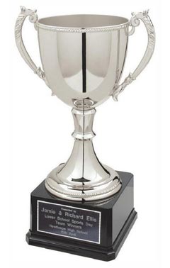 Classic Nickel Plated Cup Silver 36cm