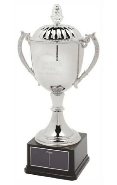 Classic Nickel Plated Cup with Lid Silver 50cm