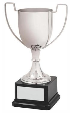 Contemporary Nickel Plated Cup Silver 24cm