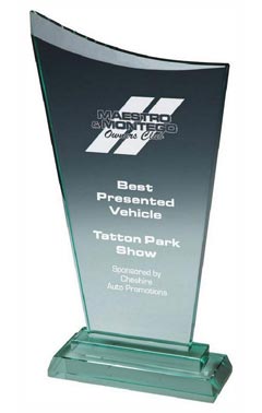 Premium Jade Glass Award (In Presentation Case) Jade 25cm