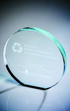 Free Standing Crystal Circle Corporate Award (In Presentation Case) Clear 13.5cm