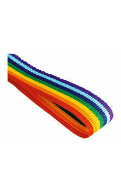 22mm Medal Ribbon Multicoloured 2.2cm