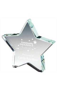 Crystal Star Award (In Presentation Case) Clear 10cm