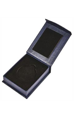 Blue Medal Case to fit 45mm Medal (Magnetic Fastening) Blue 4.5cm