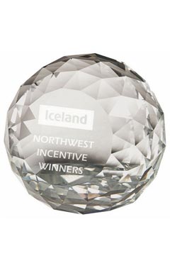 Crystal Maze Paperweight Award (In Presentation Case) Clear 8cm