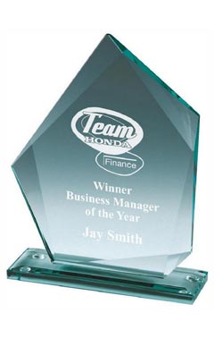 Premium Jade Glass Stand (In Presentation Case) Jade 20cm