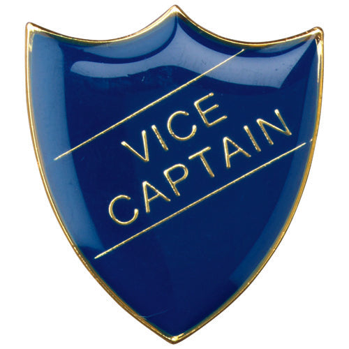 School Shield Badge (Vice Captain) Blue - 1.25In