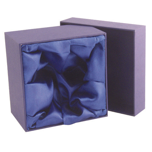 Blue Presentation Box Fits 1/2 Pint Or 1 Whiskey Or 1 Brandy - 140 X 140 X 90Mm