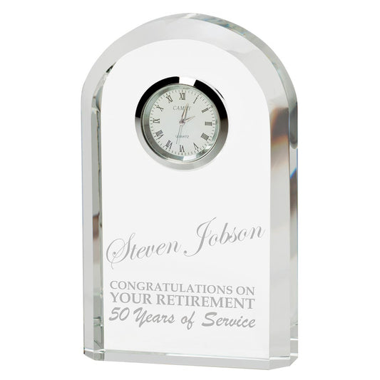 Eternity Crystal Clock 130mm