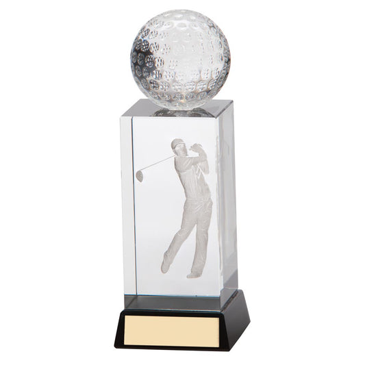 Stirling Golf Crystal Award 145mm