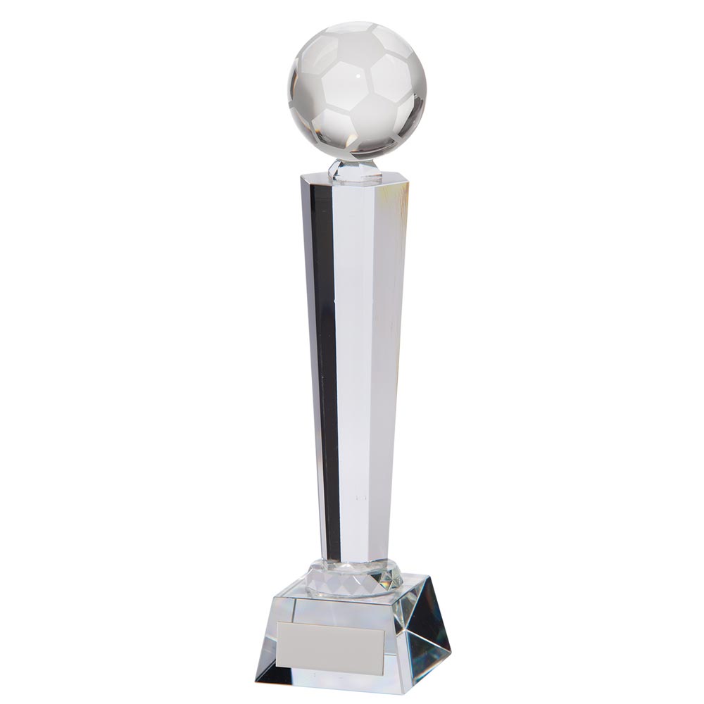 Interceptor Football Crystal Award 280mm