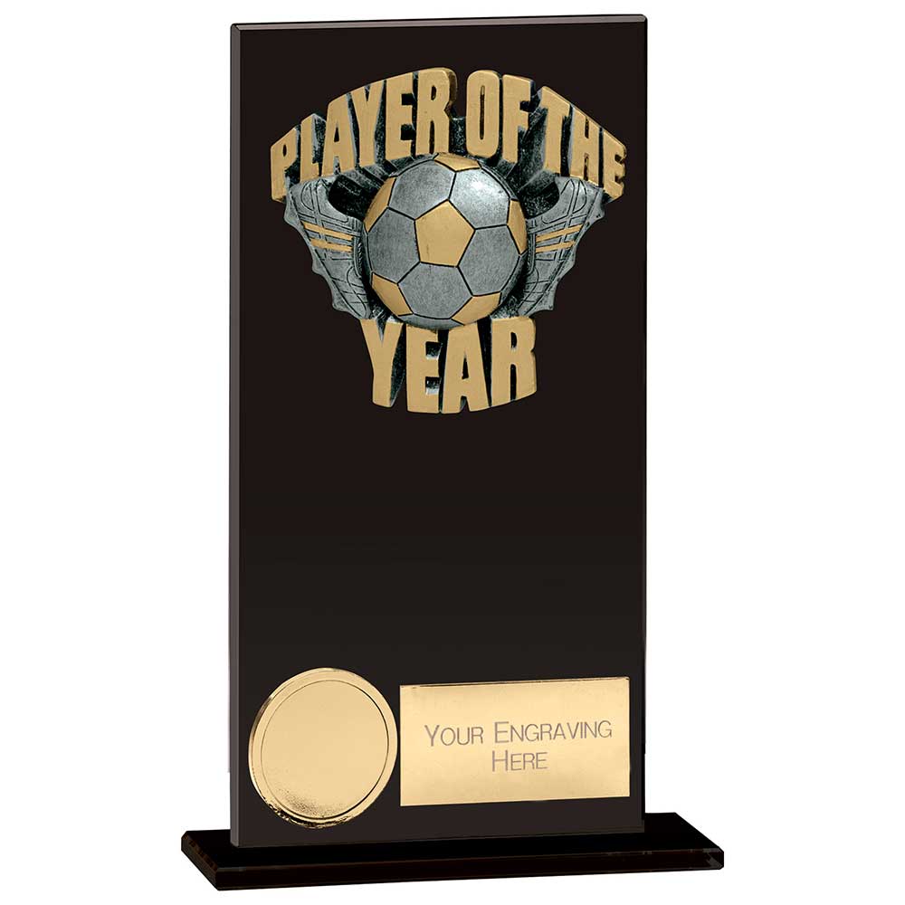 Euphoria Hero Player of Year Glass Award Jet Black 160mm