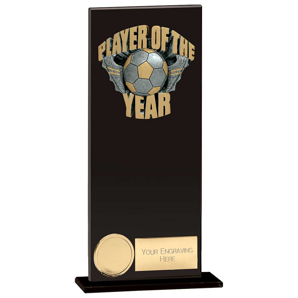 Euphoria Hero Player of Year Glass Award Jet Black 200mm