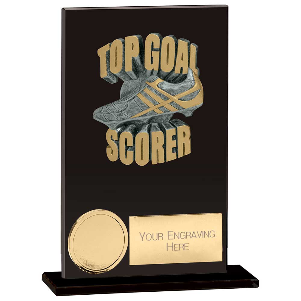 Euphoria Hero Top Scorer Glass Award Jet Black 125mm