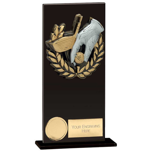 Euphoria Hero Golf Glass Award Jet Black 180mm