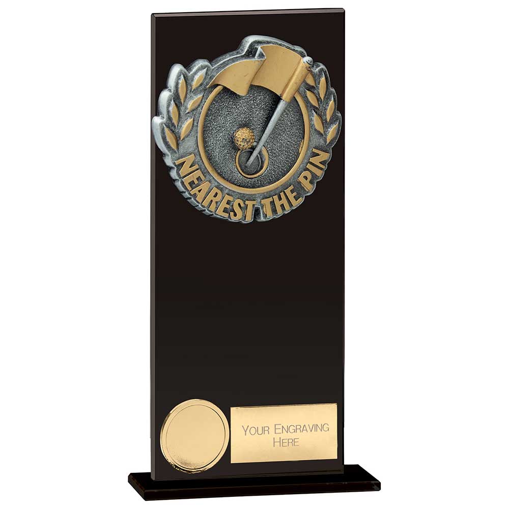 Euphoria Hero Nearest Pin Glass Award Jet Black 200mm