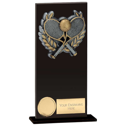 Euphoria Hero Tennis Glass Award Jet Black 180mm