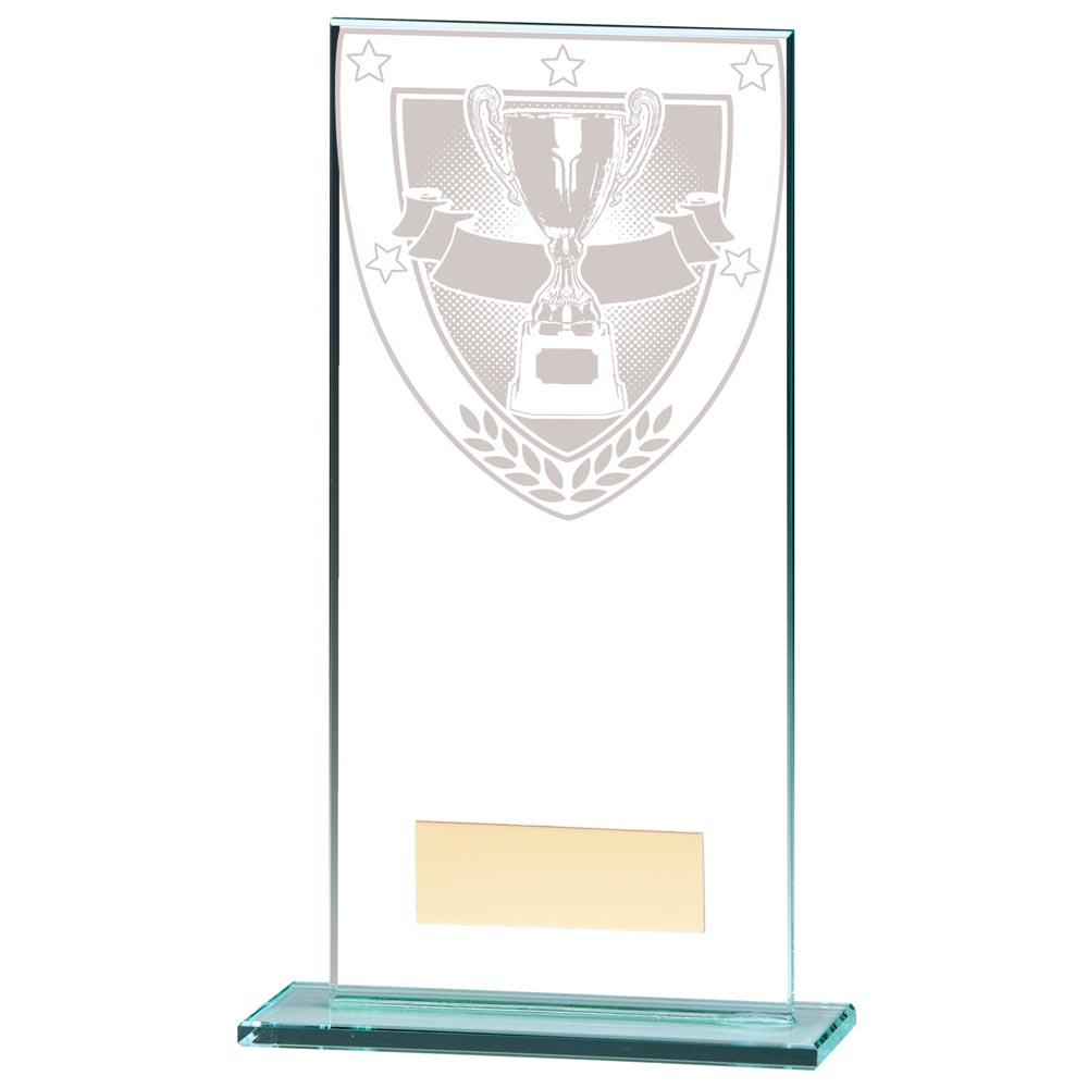 Millennium Achievement Jade Glass Award 180mm