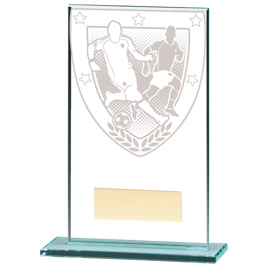 Millennium Football Jade Glass Award 140mm