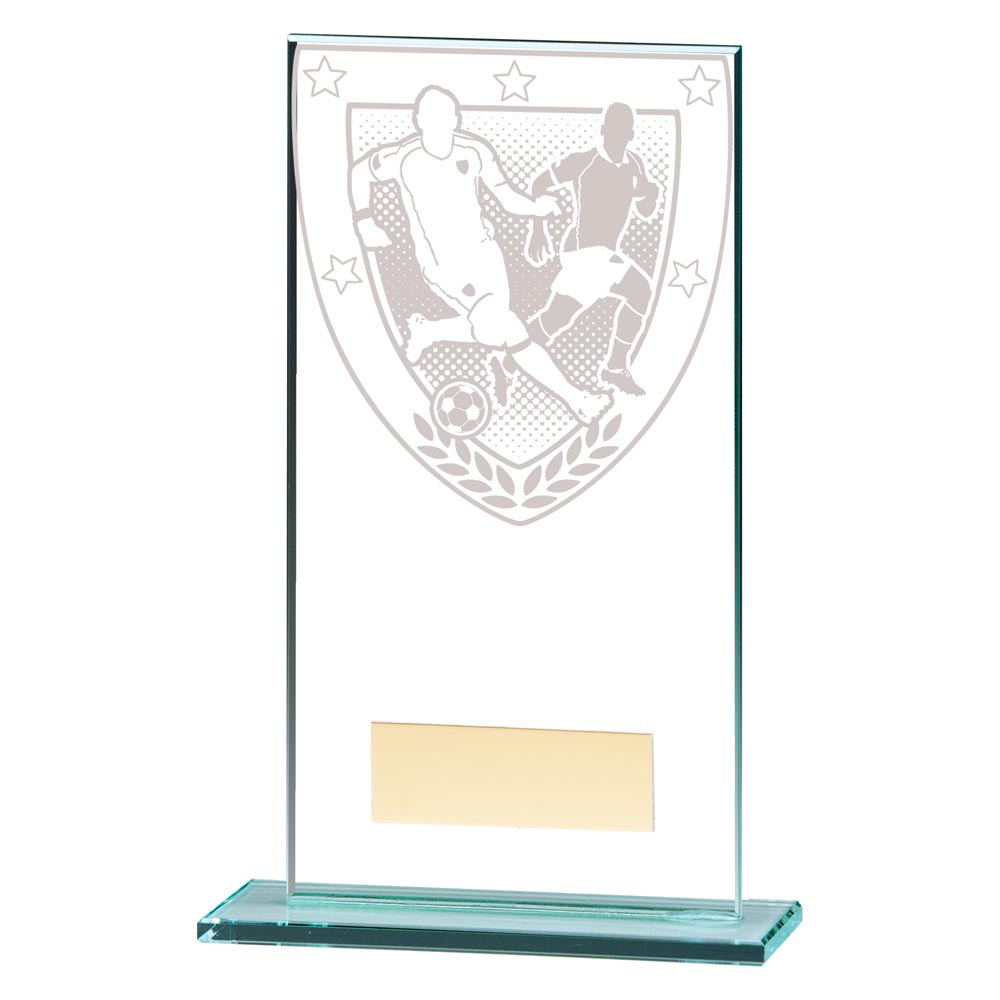 Millennium Football Jade Glass Award 160mm