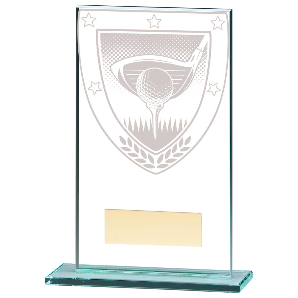 Millennium Golf Jade Glass Award 140mm