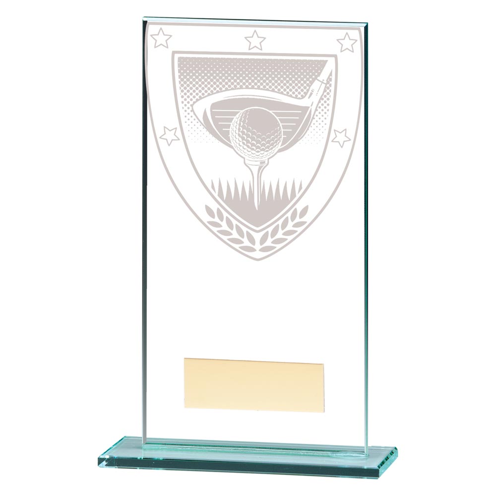 Millennium Golf Jade Glass Award 160mm