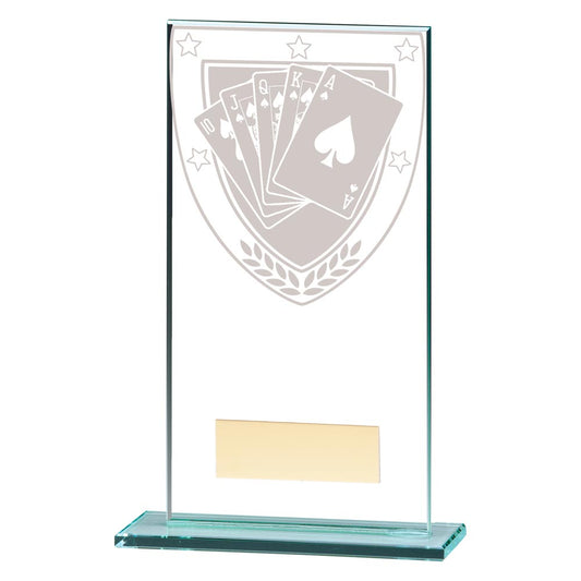 Millennium Poker Jade Glass Award 160mm