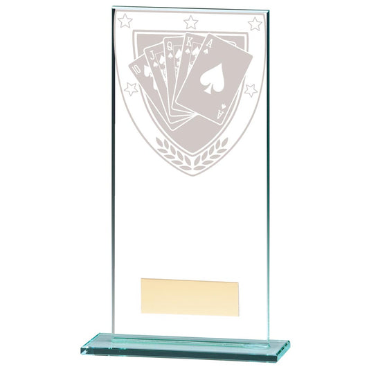 Millennium Poker Jade Glass Award 180mm