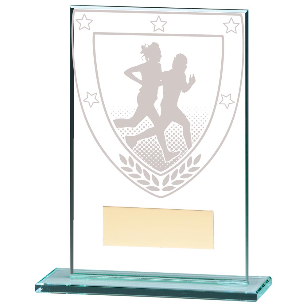 Millennium Running Jade Glass Award 125mm