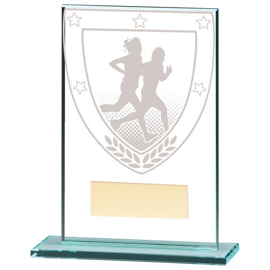Millennium Running Jade Glass Award 125mm