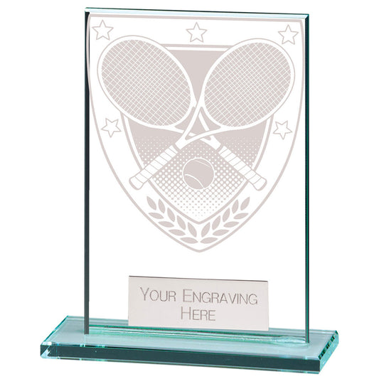 Millennium Tennis Jade Glass Award 80mm