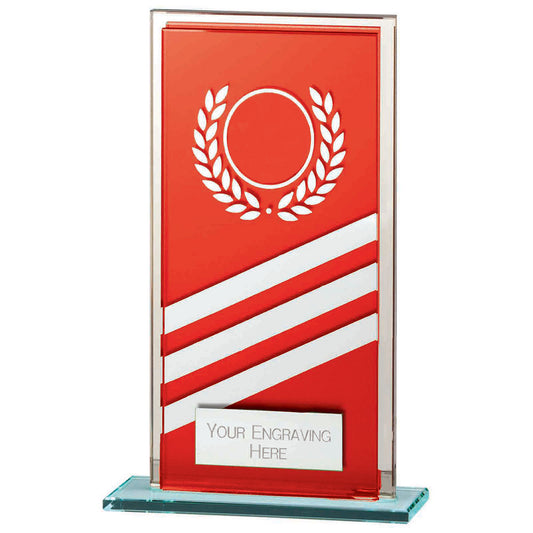 Talisman Multisport Mirror Glass Award Red & Silver 140mm