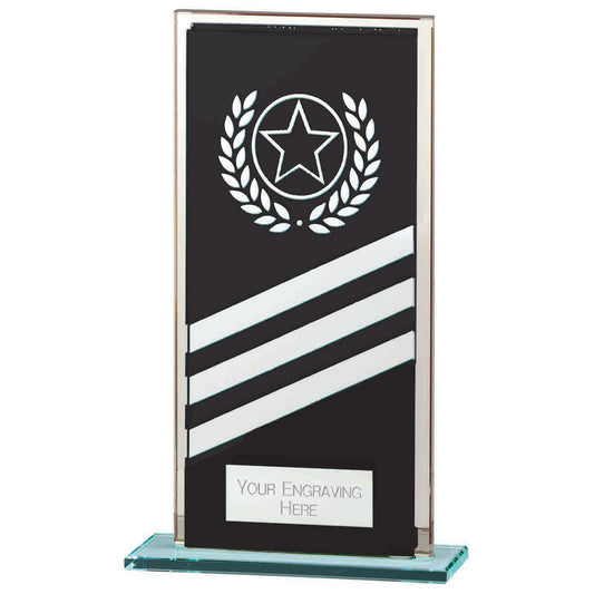 Talisman Multisport Mirror Glass Award Black & Silver 160mm