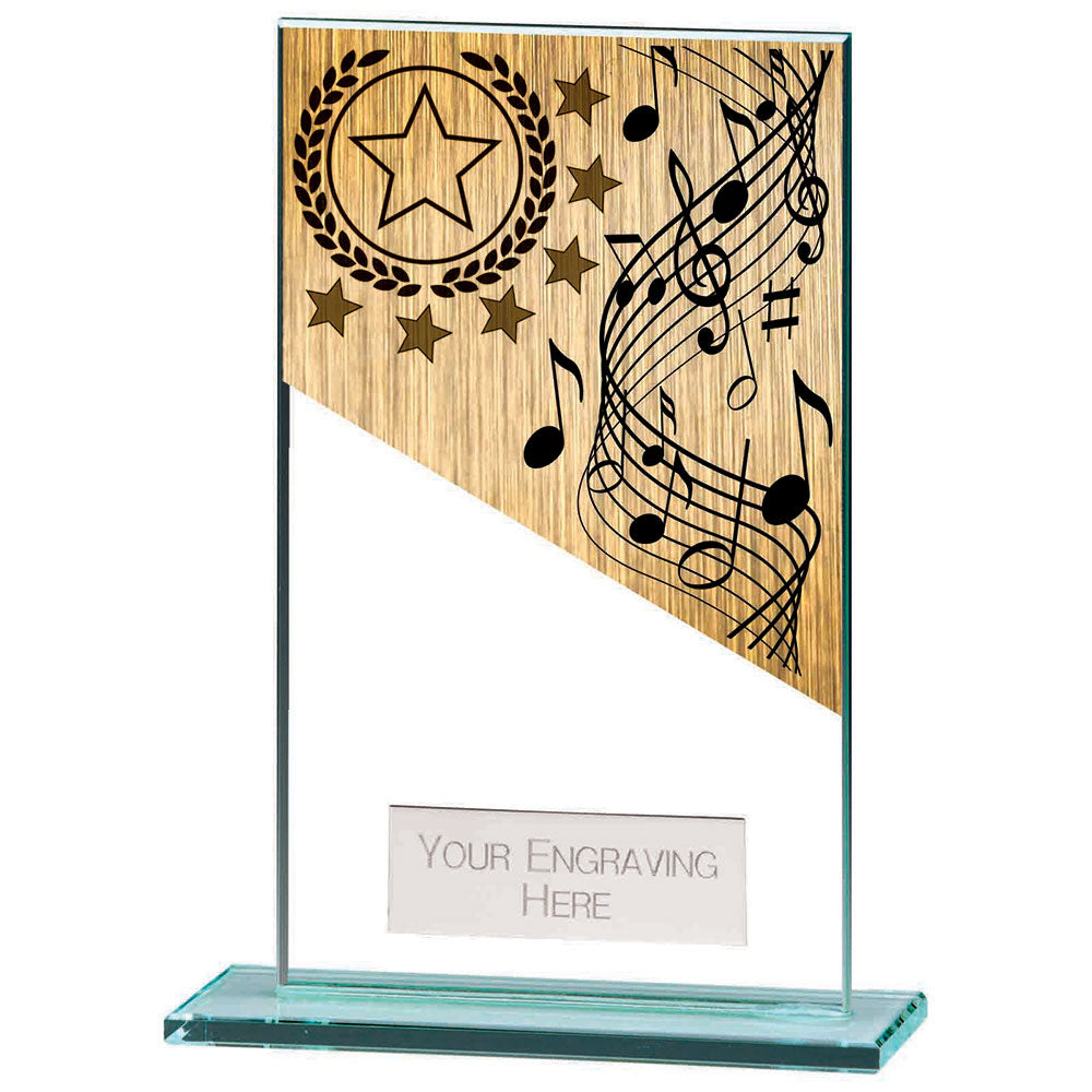 Mustang Music Jade Glass Award 140mm