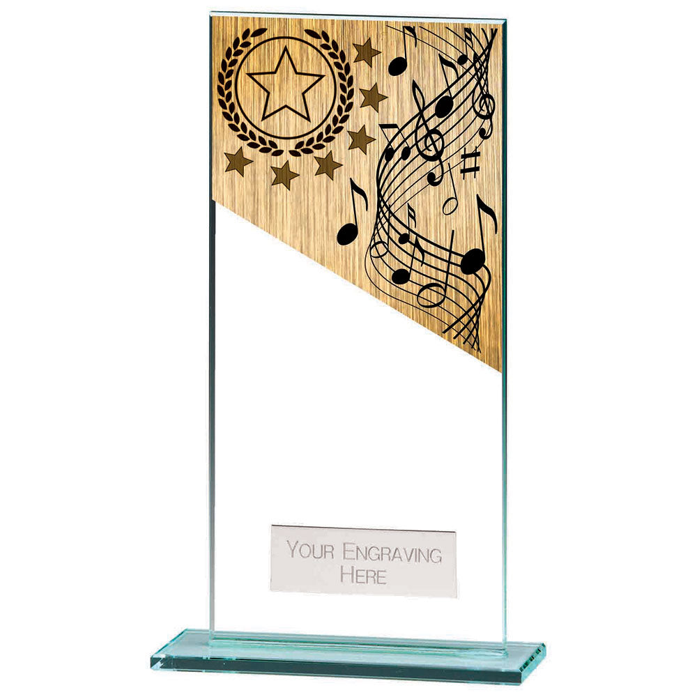 Mustang Music Jade Glass Award 180mm