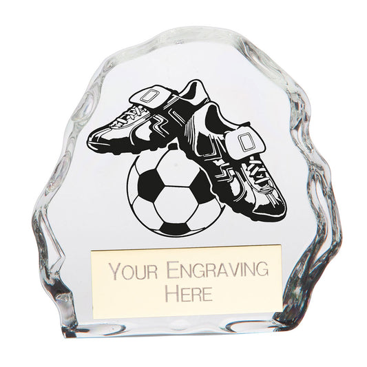 Mystique Football Glass Award 75mm