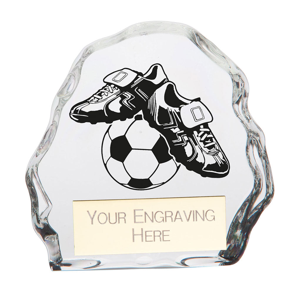 Mystique Football Glass Award 90mm