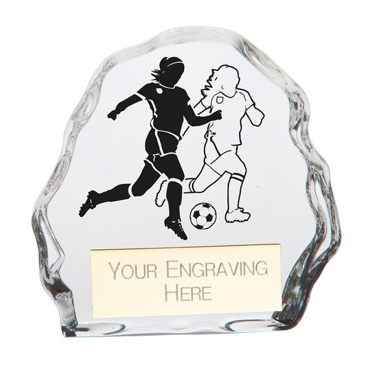 Mystique Football Female Glass Award 75mm