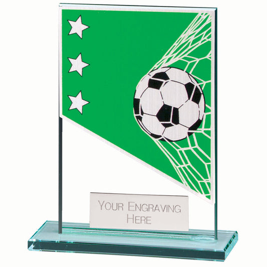 Mustang Football Green Jade Glass Award 80mm