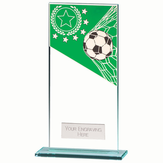 Mustang Football Green Jade Glass Award 180mm