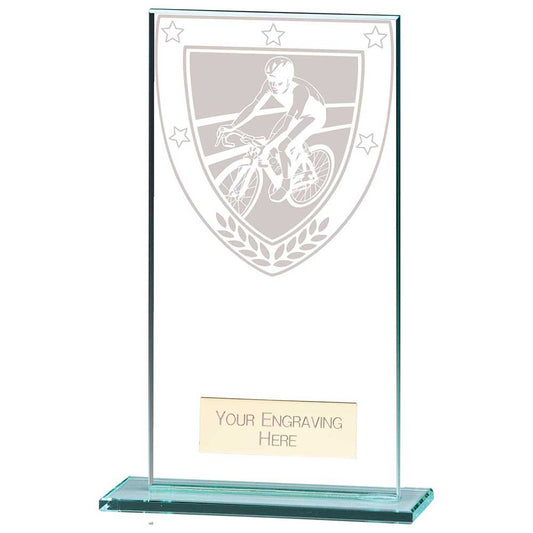 Millennium Cycling Jade Glass Award 160mm