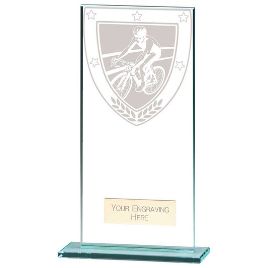 Millennium Cycling Jade Glass Award 180mm