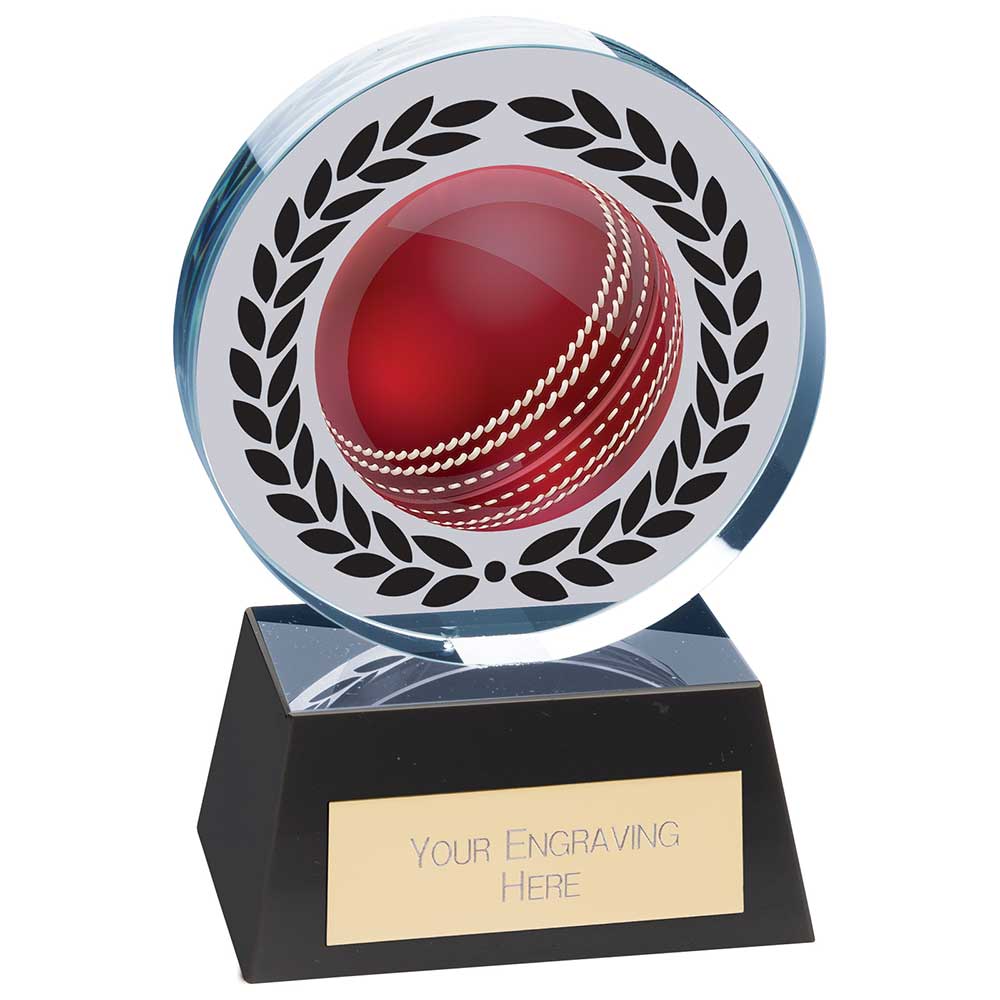 Emperor Cricket Crystal Award 125mm